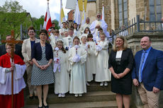 Feier der 1. Heiligen Kommunion in Sankt Crescentius (Foto: Karl-Franz Thiede)